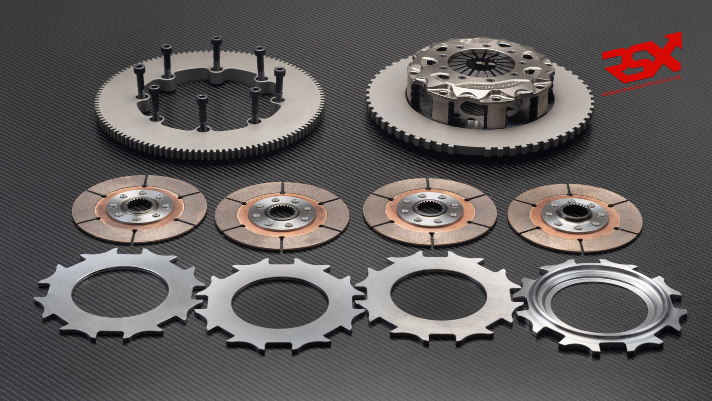 Ø140mm (5½") Four-Plate Clutch Kit, Flywheel and Ring gear AUDI R8 GT3 LMS