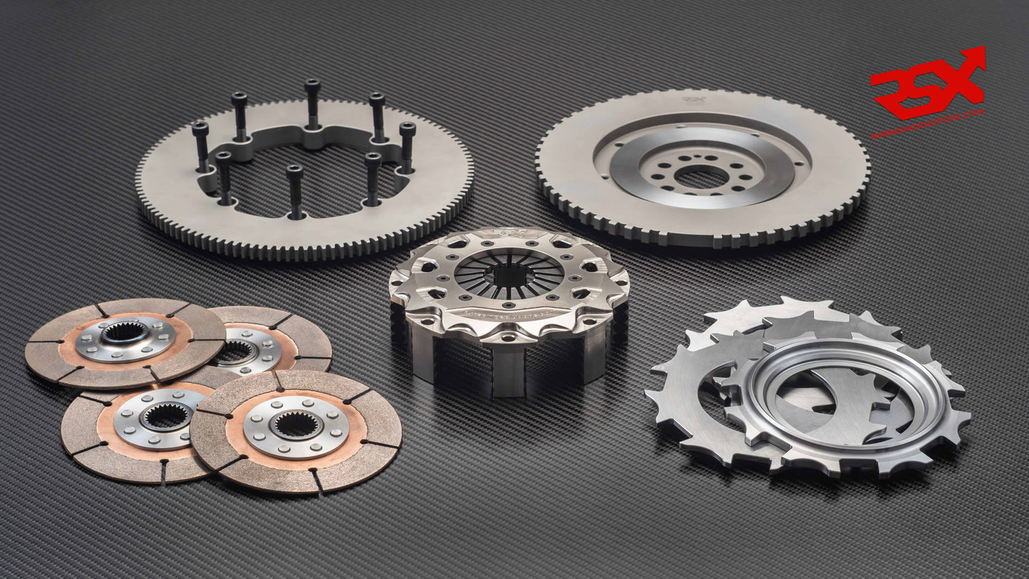 Ø140mm (5½") Four-Plate Clutch Kit, Flywheel and Ring gear AUDI R8 GT3 LMS