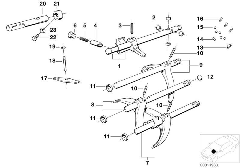 Selector Shaft for Getrag 260/5/50 | Inner gear shift