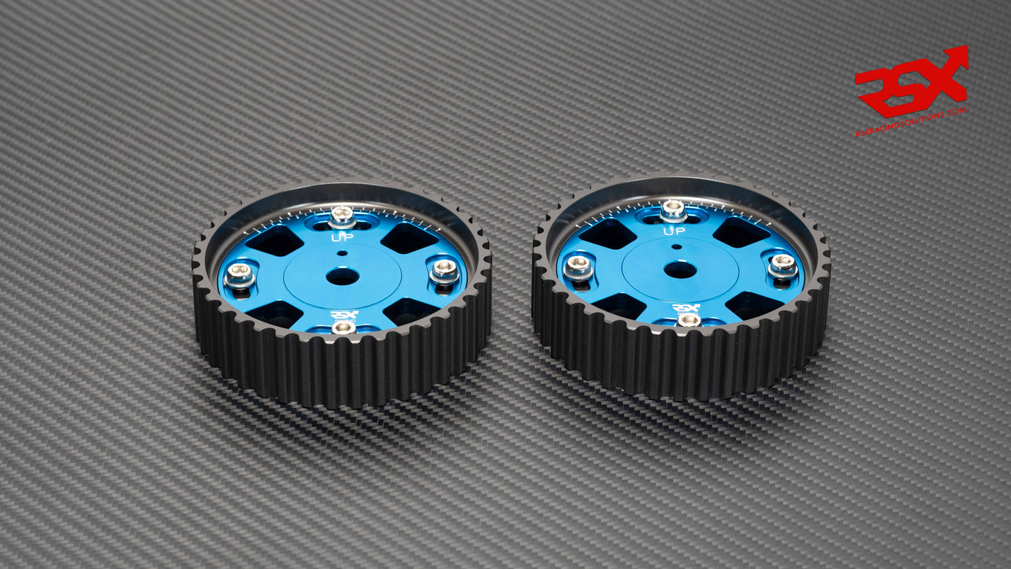 Pignon d'arbre à cames réglable pour moteur PSA 2.0 16v EW10J4 | Lot de 2