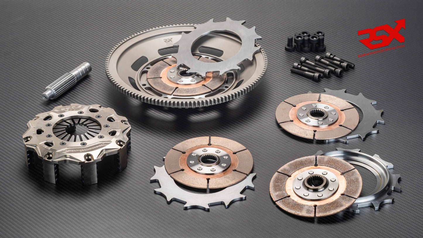 Porsche 991.1 GT3 Cup 3.8L Ø140mm (5½") 4-Plate Clutch Kit & Flywheel