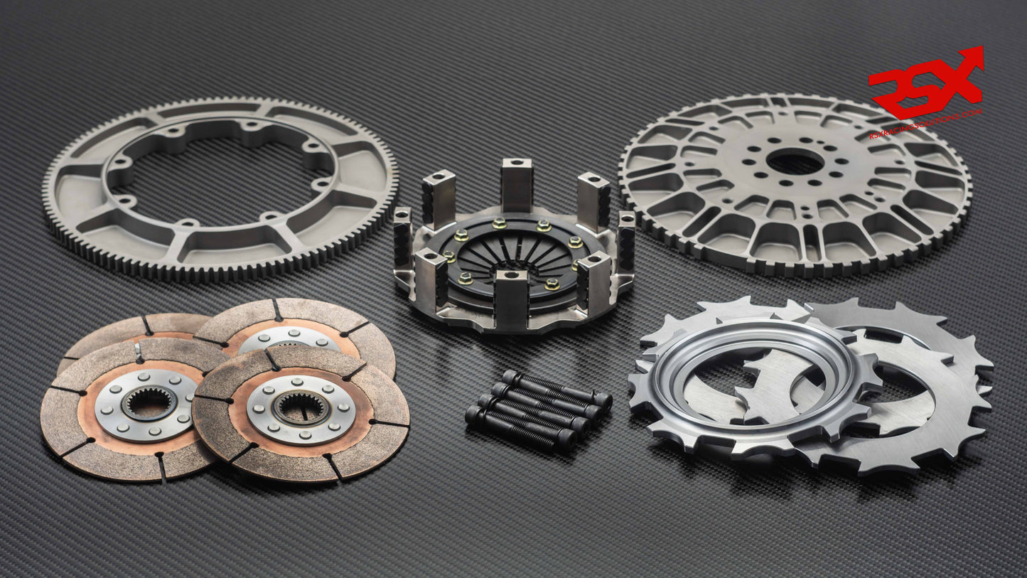 Ø140mm (5½") Four-Plate Clutch Kit, Flywheel and Ring gear AUDI R8 GT3 LMS