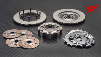 Ø140mm (5½") Four-Plate Clutch Kit, Flywheel and Ring gear AUDI R8 LMS GT3