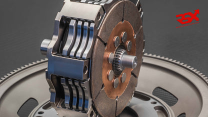 Ø140mm (5.5¨) 4-Plate Clutch Kit Porsche 991.1 GT3 Cup 3.8L with Flywheel & Hydraulic Bearing