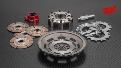 Ø140mm (5.5¨) 4-Plate Clutch Kit Porsche 991.1 GT3 Cup 3.8L with Flywheel & Hydraulic Bearing