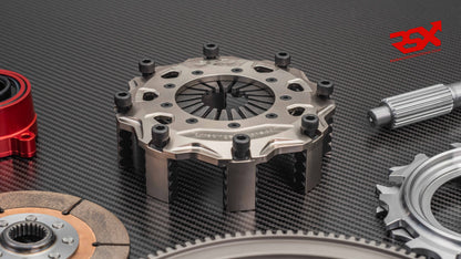 Ø140mm (5.5¨) 4-Plate Clutch Kit Porsche 991.1 GT3 Cup 3.8L with Flywheel & Hydraulic Bearing