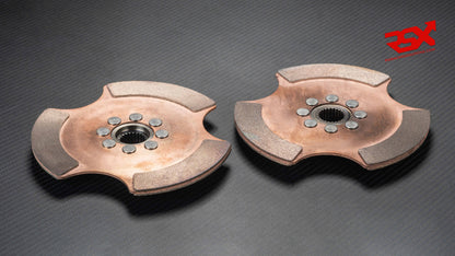 184mm Clutch Disc Set 2x Upp+Inn  |  25,4mm x 23T spline | Mitsubishi