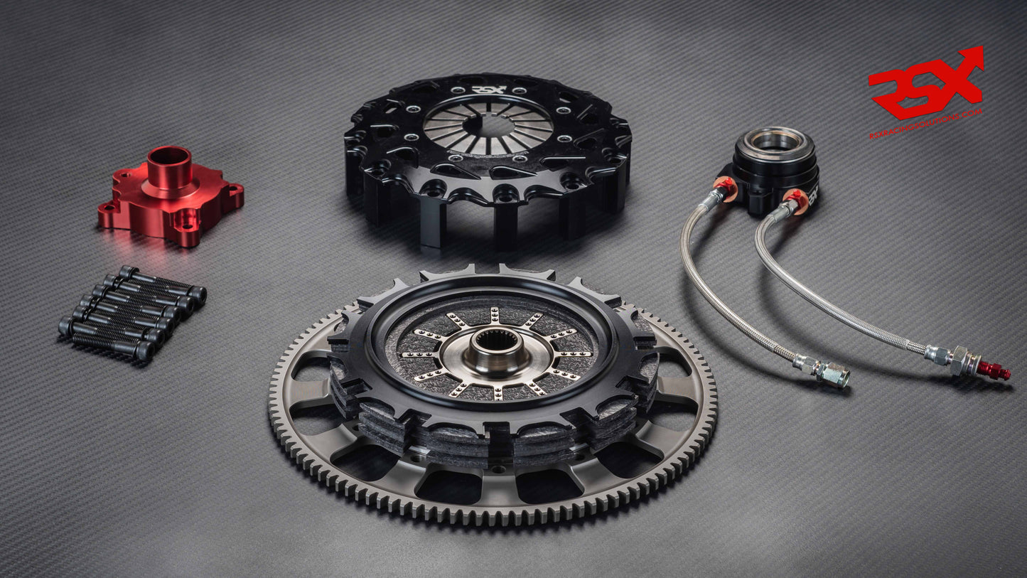 Kit d'embrayage double disque carbone 184 mm pour Mitsubishi Lancer EVO 4/5/6/7/8/9