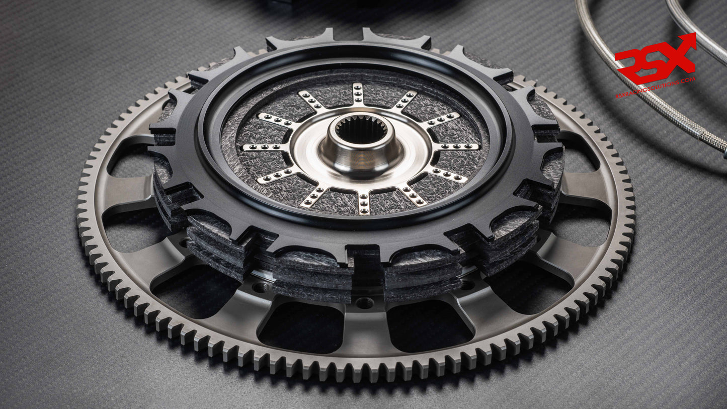 Kit d'embrayage double disque carbone 184 mm pour Mitsubishi Lancer EVO 4/5/6/7/8/9