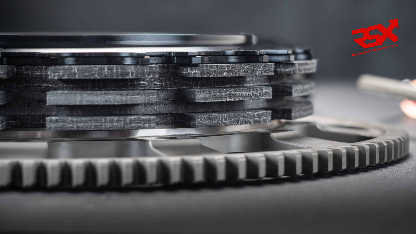 Kit d'embrayage double disque carbone 184 mm pour Mitsubishi Lancer EVO 4/5/6/7/8/9