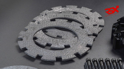 184mm Twin-Plate Carbon Clutch Kit for Mitsubishi Lancer EVO 4/5/6/7/8/9