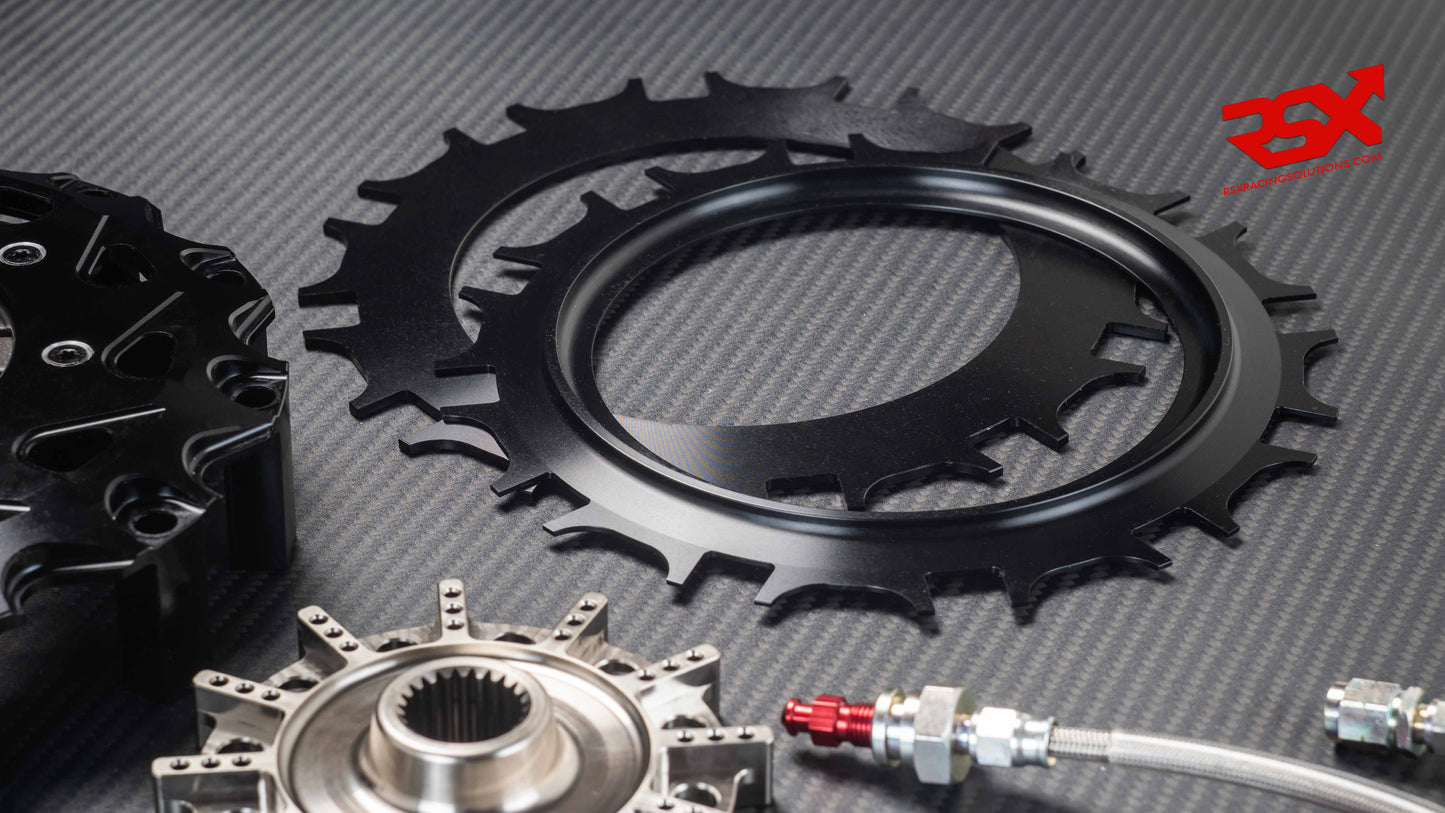 Kit d'embrayage double disque carbone 184 mm pour Mitsubishi Lancer EVO 4/5/6/7/8/9