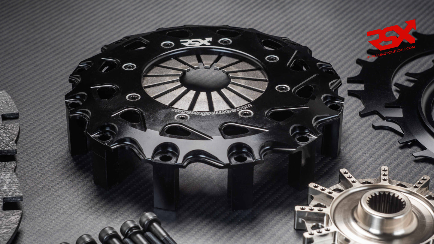 Kit d'embrayage double disque carbone 184 mm pour Mitsubishi Lancer EVO 4/5/6/7/8/9