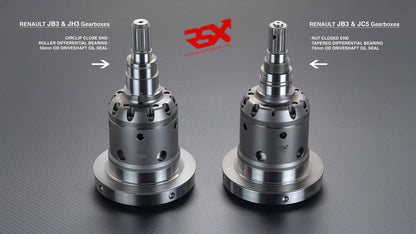 Renault JC5/JB3 gearbox Torsen | NUT closed LSD