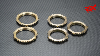 Complete set of reinforced synchro rings for Peugeot / Citroën MA gearboxes