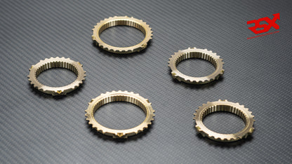Complete set of reinforced synchro rings for Peugeot / Citroën MA gearboxes