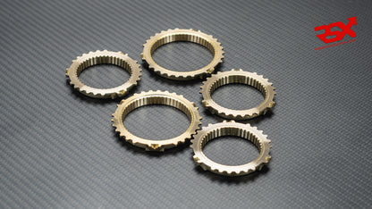 Complete set of reinforced synchro rings for Peugeot / Citroën MA gearboxes